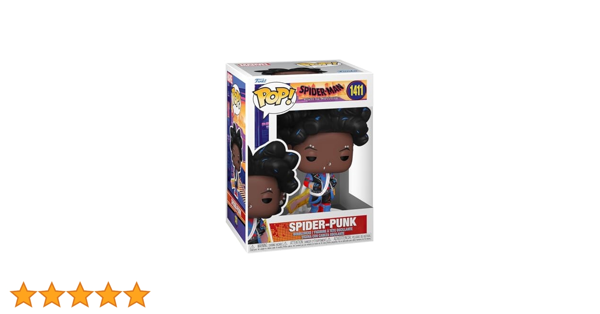 MARVEL - ラスト1FUNKO POP!  アクロス・ザ・スパイダーバース　スパイダーパンク スパイダーマン:アクロス・ザ・スパイダーバース SVアクション